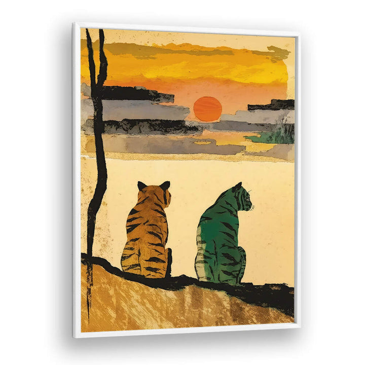SUNSET COMPANIONS , ANIMAL PAINTINGS