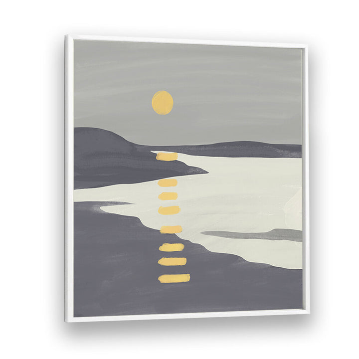 SUNSET OVER TRANQUIL LAKE , LANDSCAPE PAINTINGS