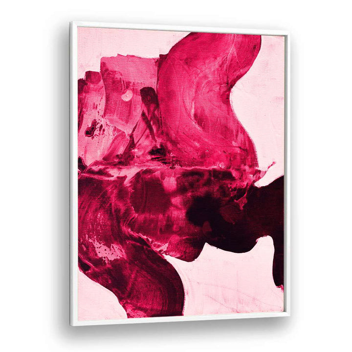 Bold strokes in DYNAMIC DARK RED, ABSTRACT PAINTINGS create a stunning focal point for any modern living space.
