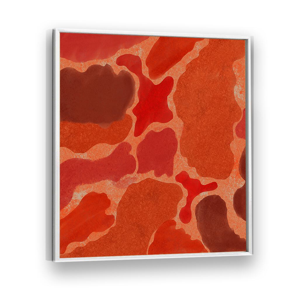 Bold red and earthy tones in TEXTURES OF TERRA V, ABSTRACT PAINTINGS, perfect for modern elegance in any space.