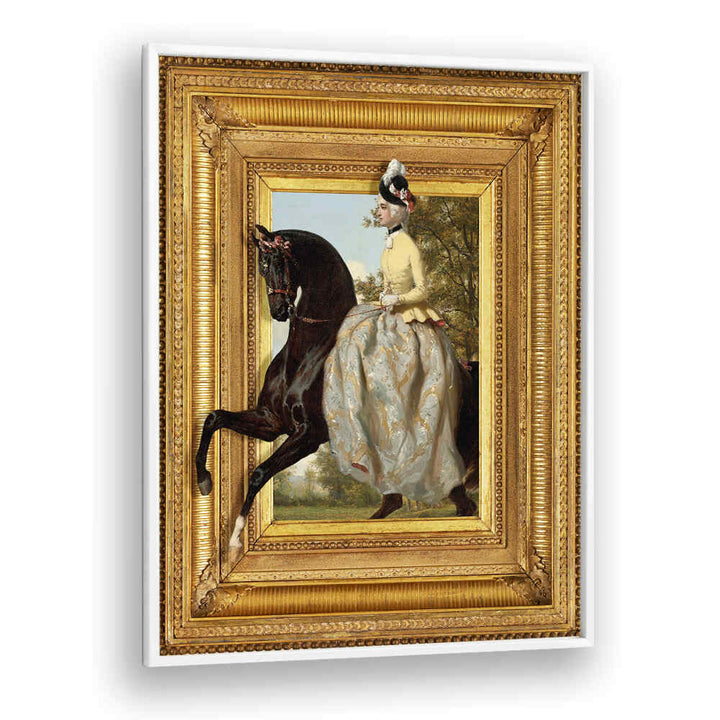 THE LADY AND HER HORSE , ANIMAL PAINTINGS