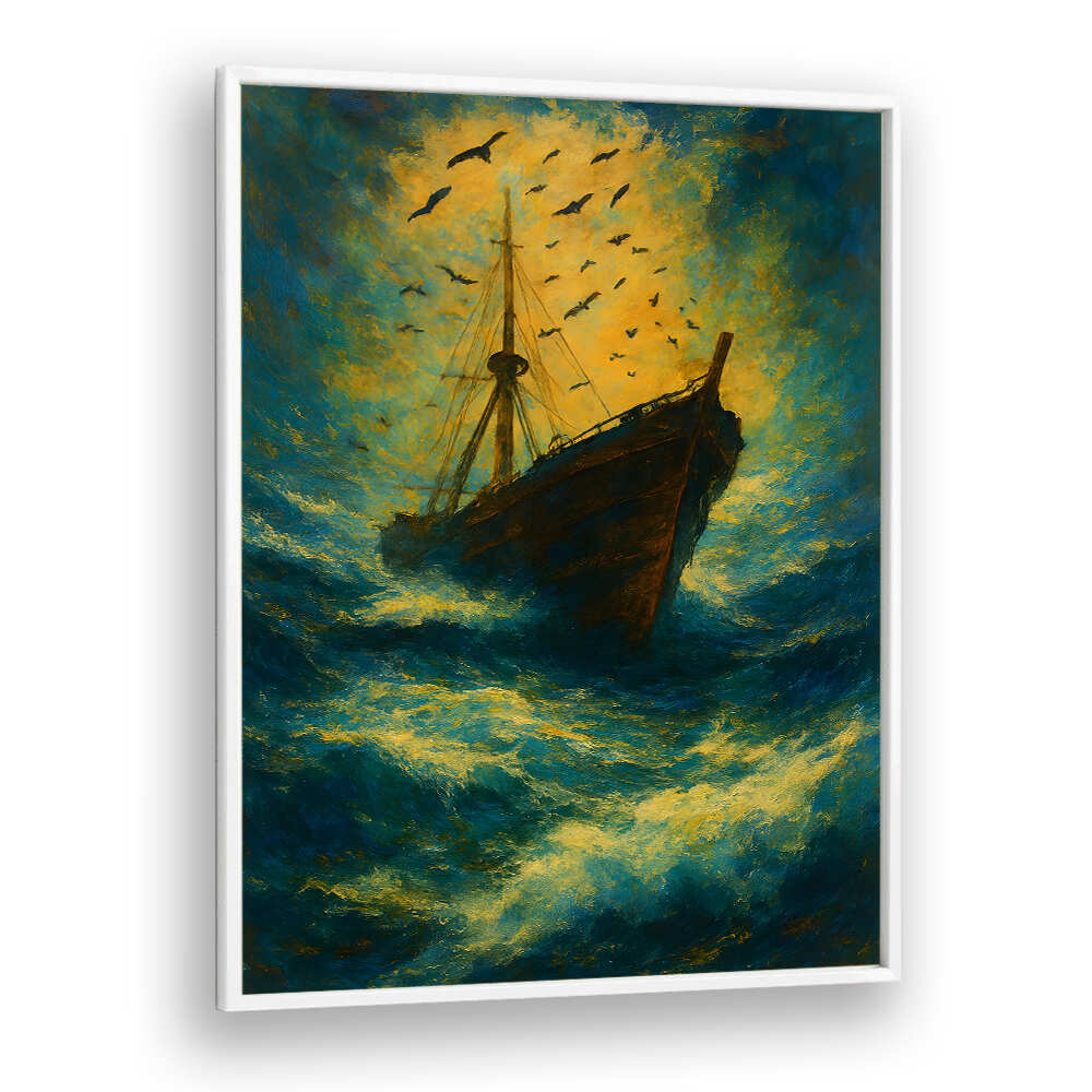 THE LAST DESCENT , EXPRESSIONISM PAINTINGS