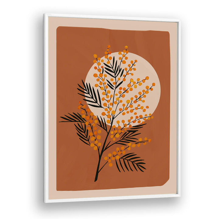 THE MIMOSA I , FLORAL FLOWER PAINTINGS
