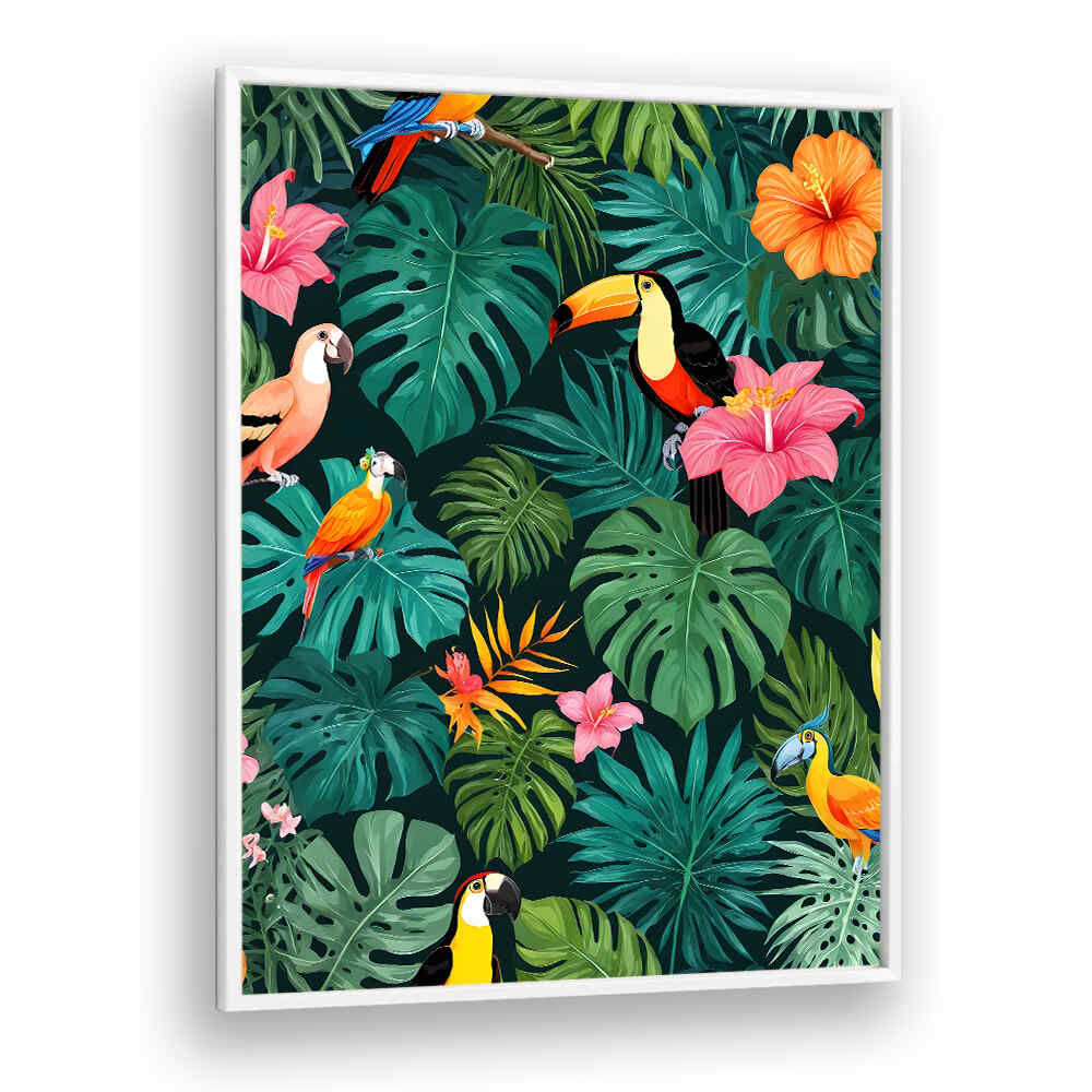 TROPICAL PARADISE , ANIMAL PAINTINGS