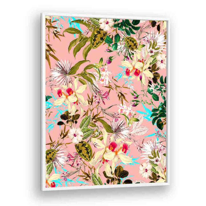 TROPICAL PINK ORCHIDS , FLORAL FLOWER PAINTINGS