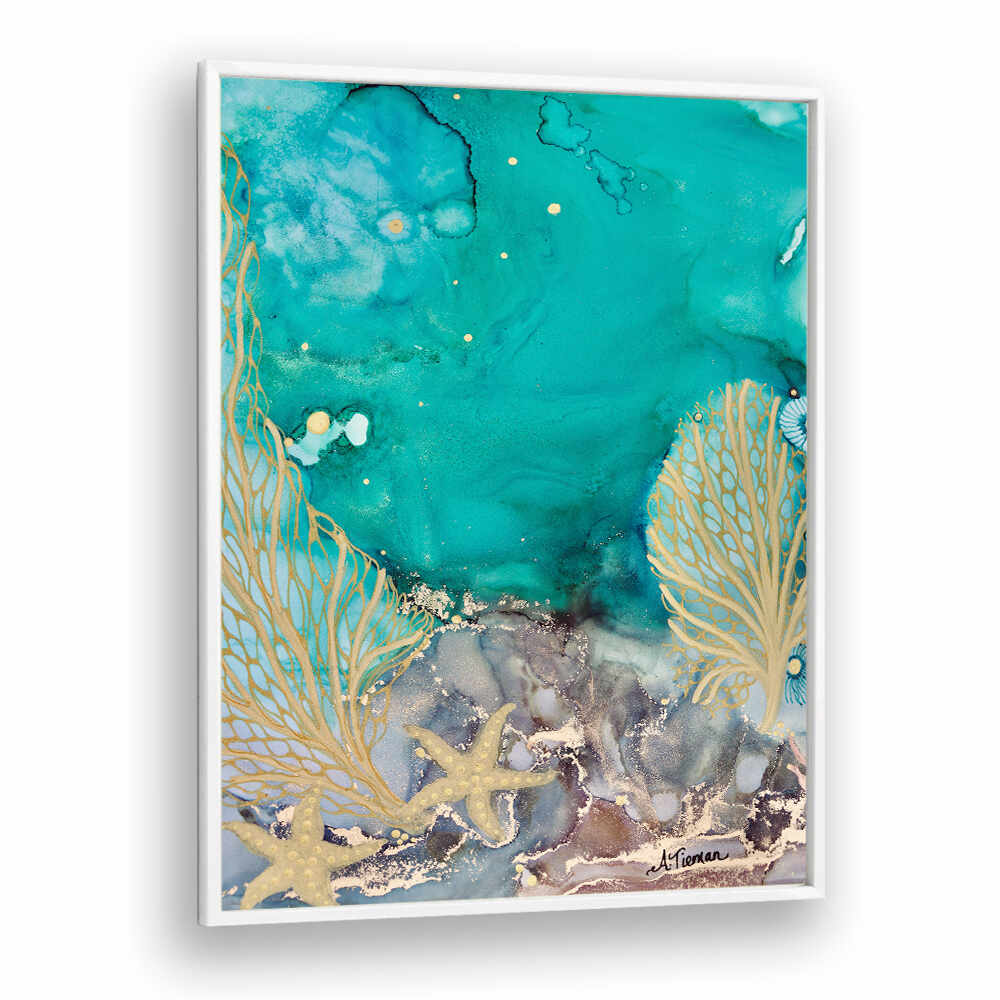 Vibrant TURQUOISE WATERS NO II, BEACH PAINTINGS, capturing the serene beauty of coastal tranquility. Perfect for decor.