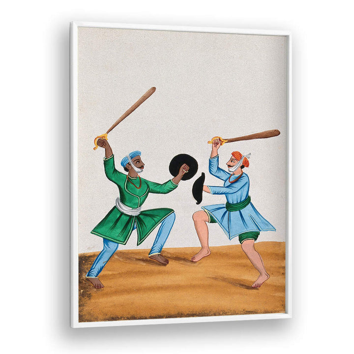 TWO SIKH MEN DUELING