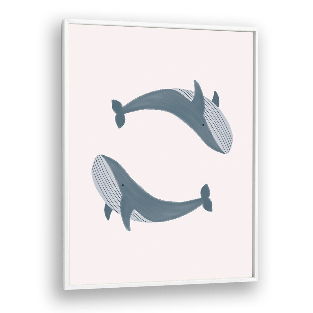 TWO WHALES , KIDS ROOM PAINTINGS