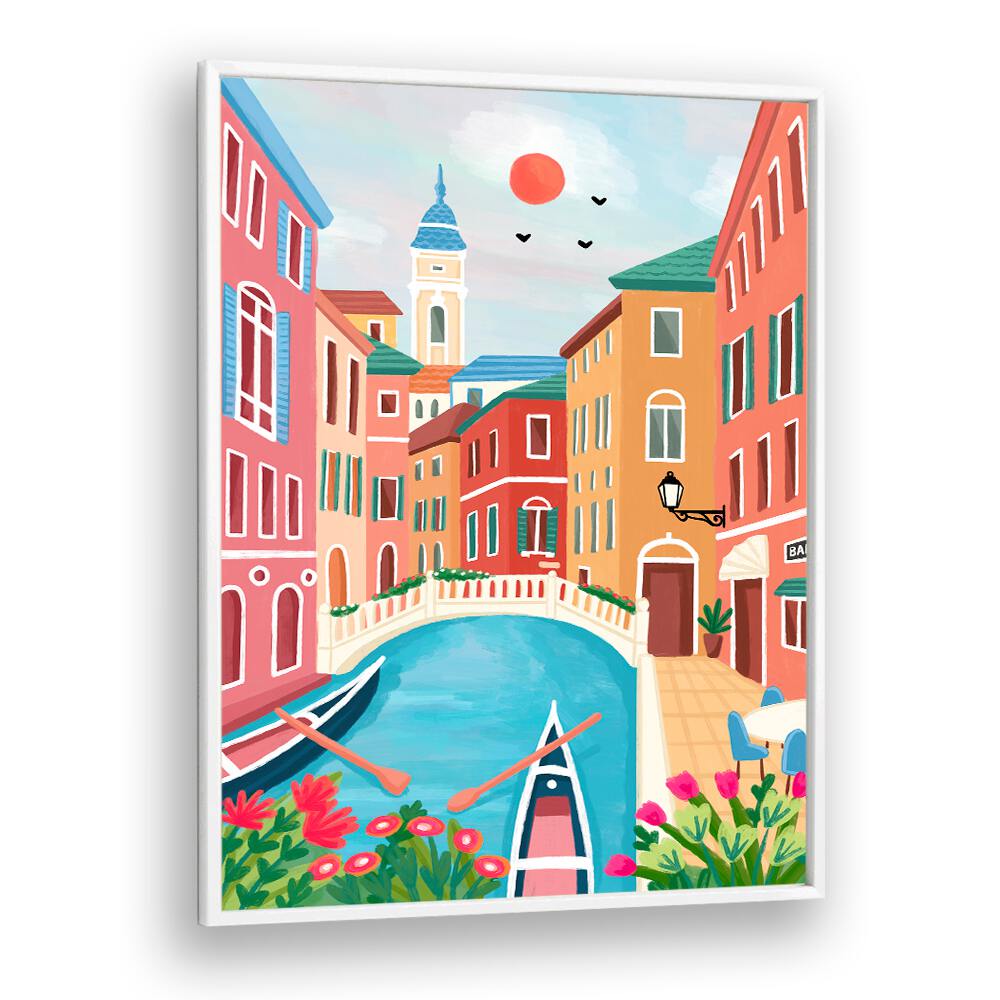 VENICE CANAL SUNRISE STROLL , TRAVEL POSTERS