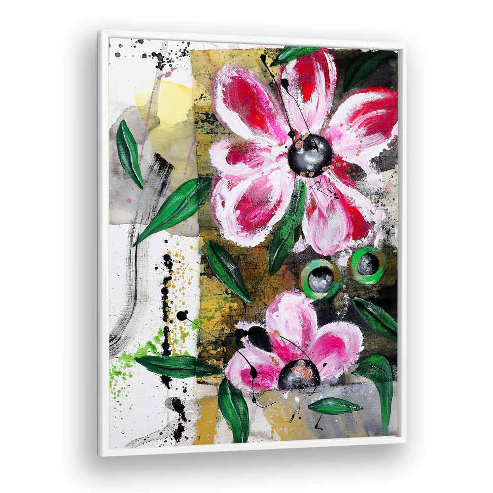 VIBRANT PETAL DANCE , FLORAL FLOWER PAINTINGS