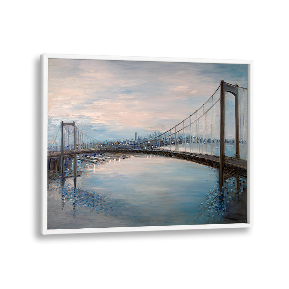 WALT WHITMAN BRIDGE , MODERN IMPRESSIONISM PAINTINGS