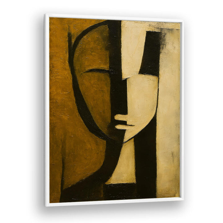 WATCHER BEHIND THE PILLAR , EXPRESSIONISM PAINTINGS