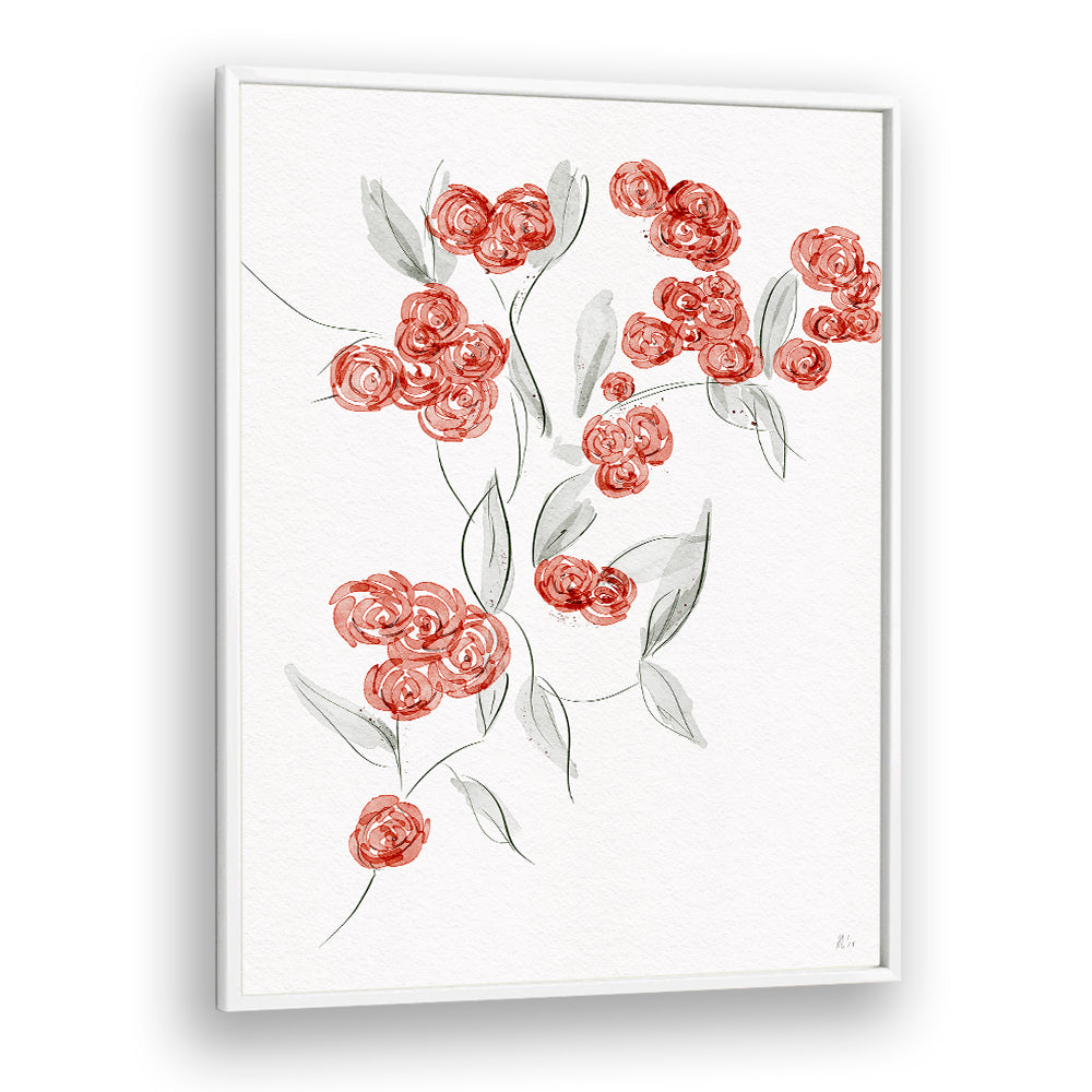 WATERCOLOR RED FLOWERS