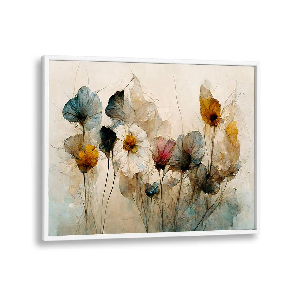 WHISPERING BLOOMS V , FLORAL FLOWER PAINTINGS