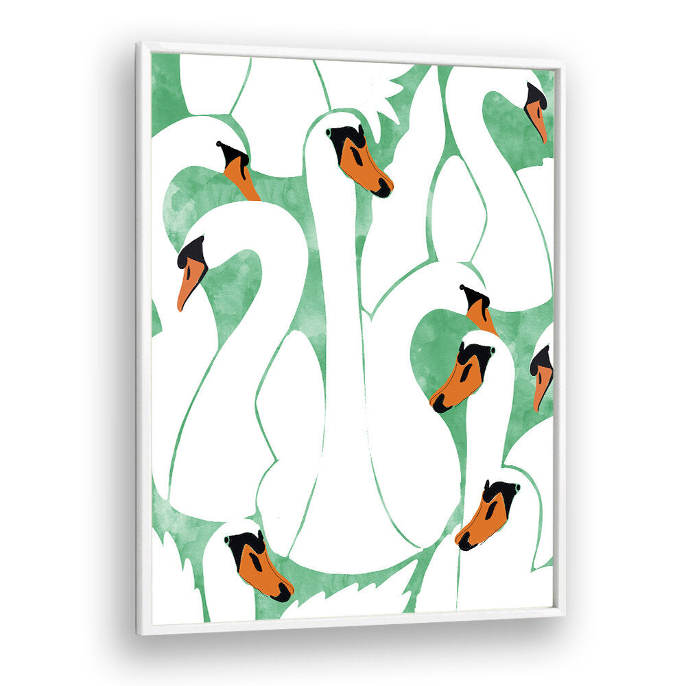 WHITE CALM , ANIMAL PAINTINGS