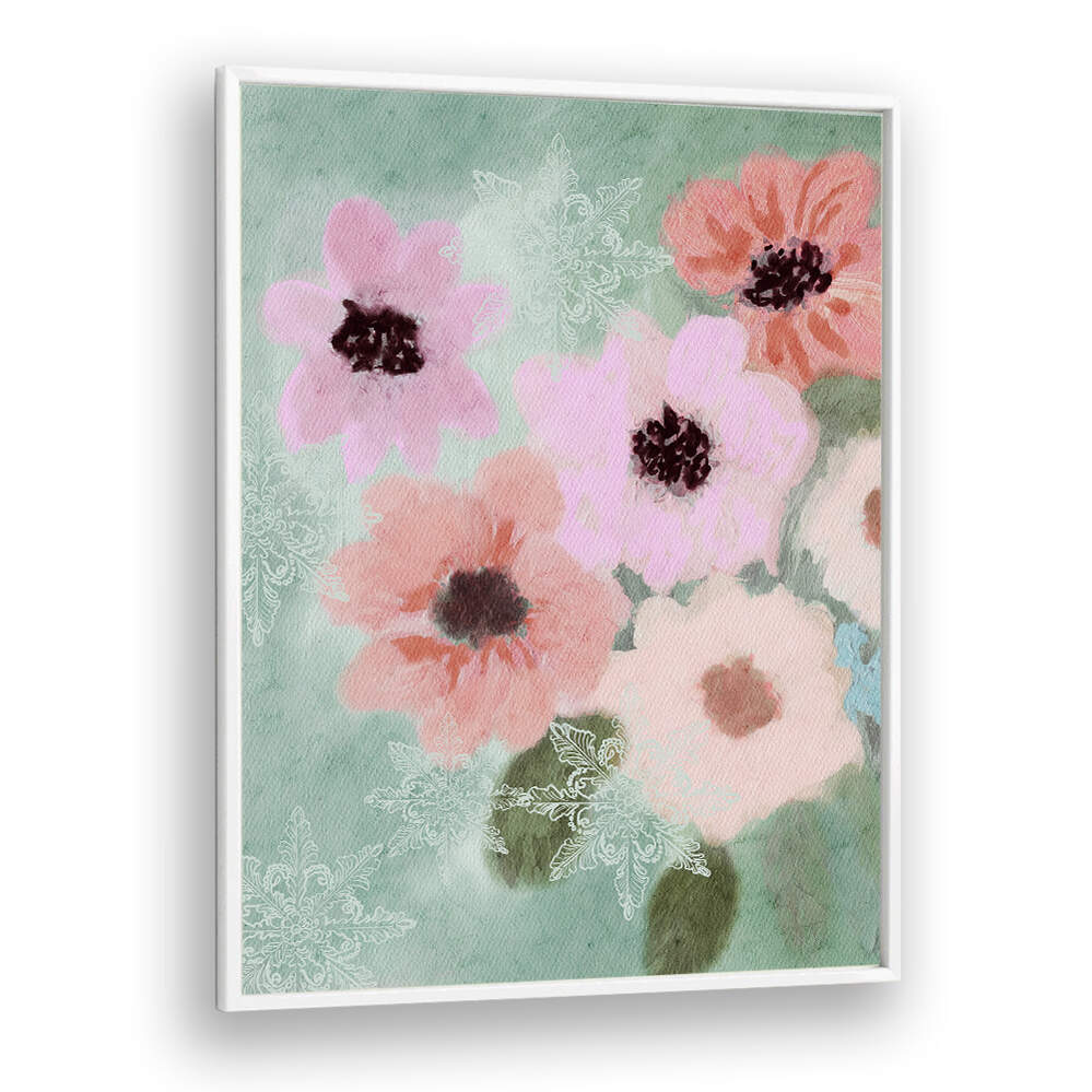WINTER BLOSSOMS , FLORAL FLOWER PAINTINGS