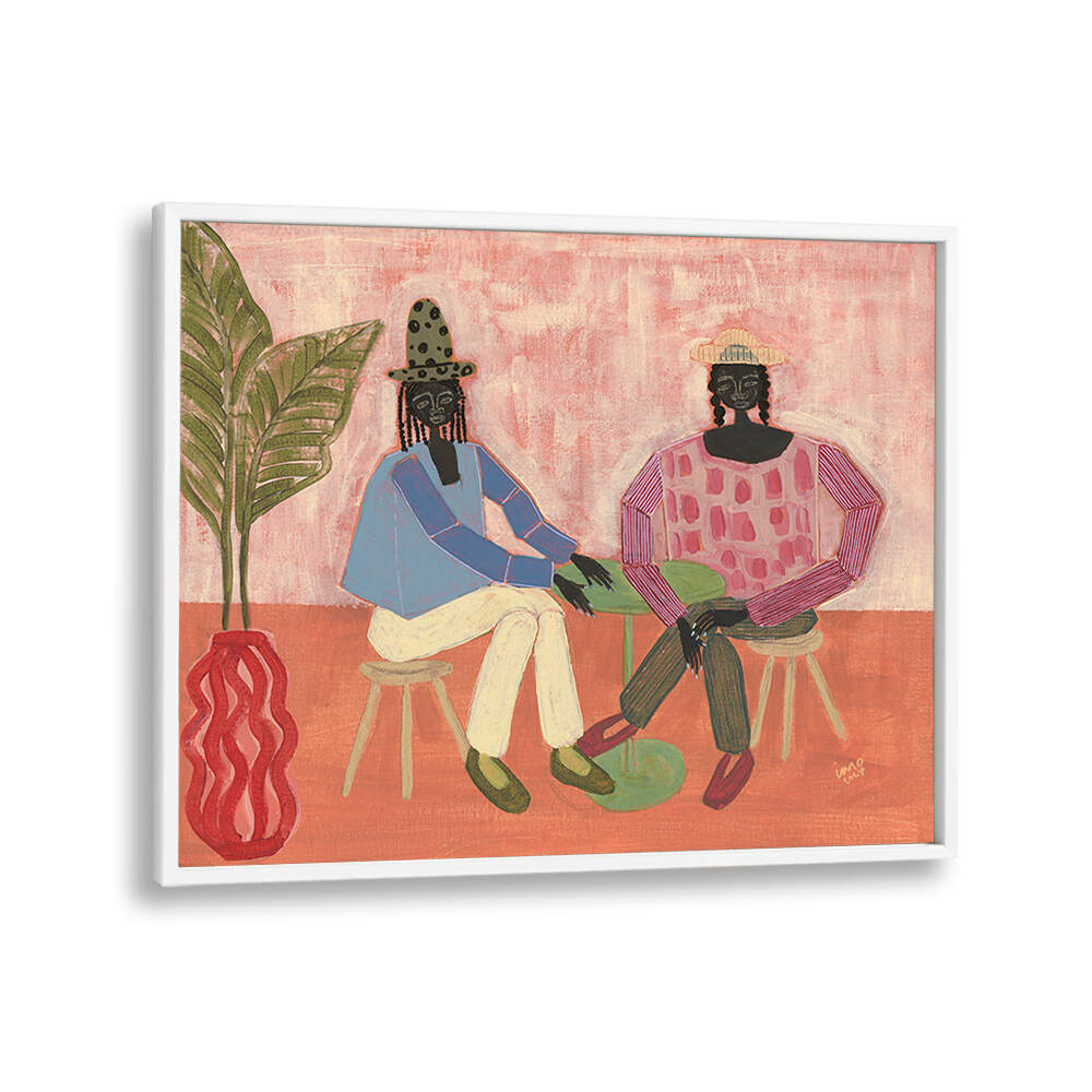 WITH A FRIEND , PORTRAITS & FIGURATIVE ILLUSTRATIONS