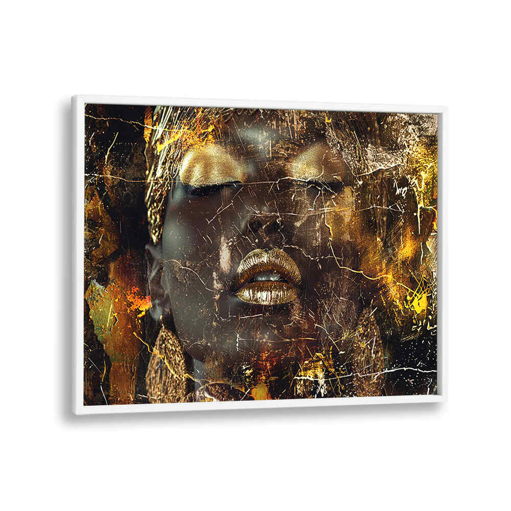 WOMAN ART ILLUSTRATION III , AFRICAN ART PAINTINGS