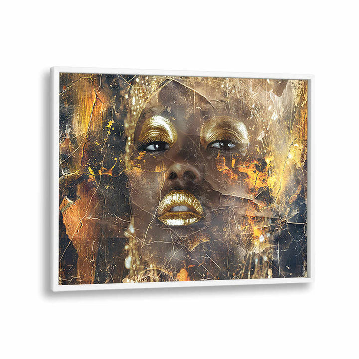 WOMAN ART ILLUSTRATION IV , AFRICAN ART PAINTINGS