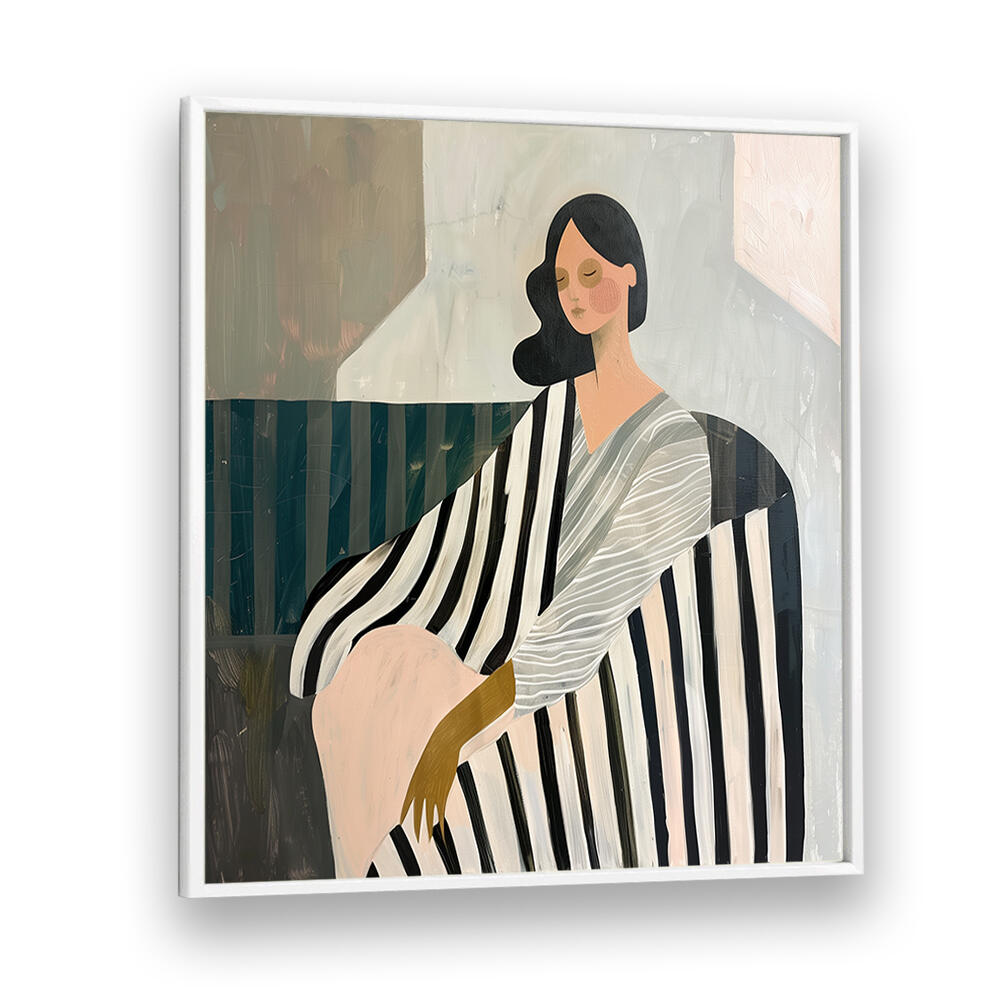 WOMAN IN RECLINE , PORTRAITS & FIGURATIVE ILLUSTRATIONS