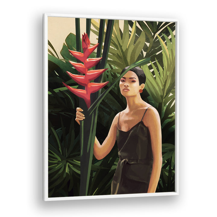 WOMAN IN TROPICAL FOREST, SURREAL ART PRINTS