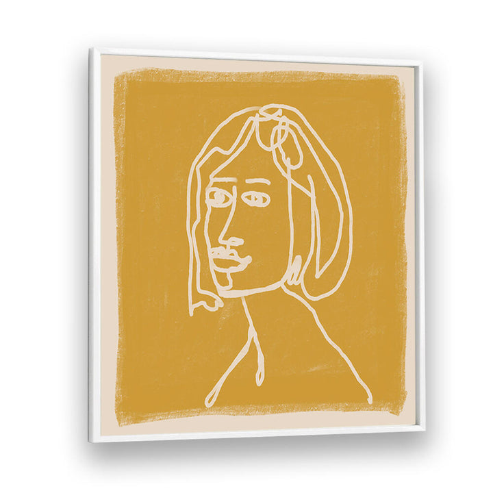WOMAN IN GOLDS , LINE ART PAINTINGS