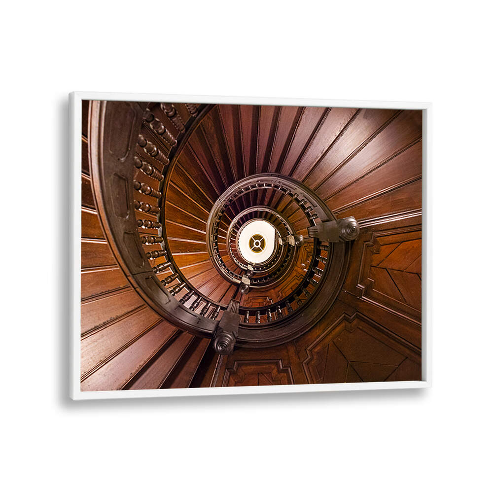 WOODEN SPIRAL STAIRCASE