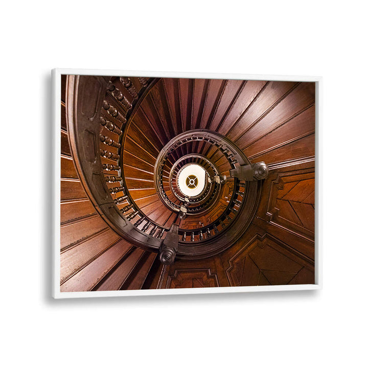 WOODEN SPIRAL STAIRCASE