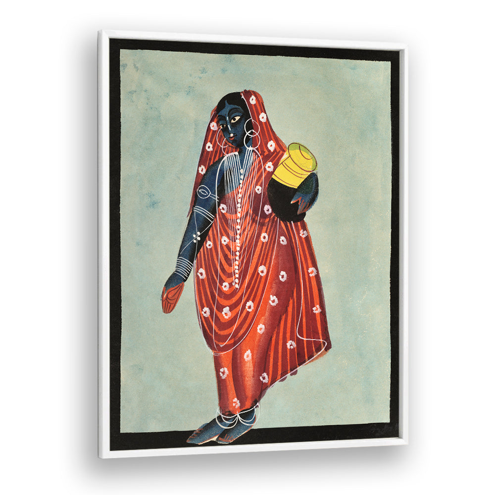VISHNU IN FEMALE FORM OF MOHINI (1890) , INDIAN ART PAINTINGS
