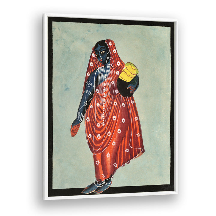 VISHNU IN FEMALE FORM OF MOHINI (1890) , INDIAN ART PAINTINGS
