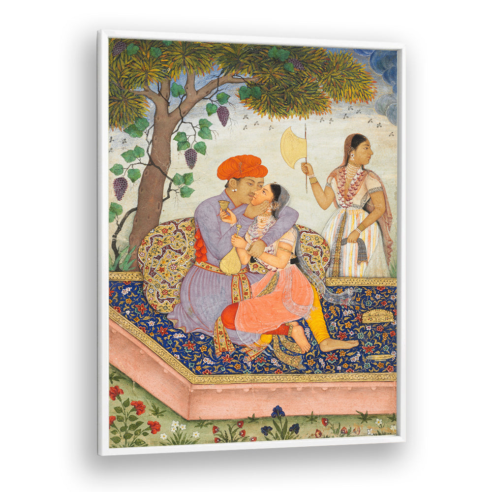 LOVERS EMBRACING , INDIAN ART PAINTINGS