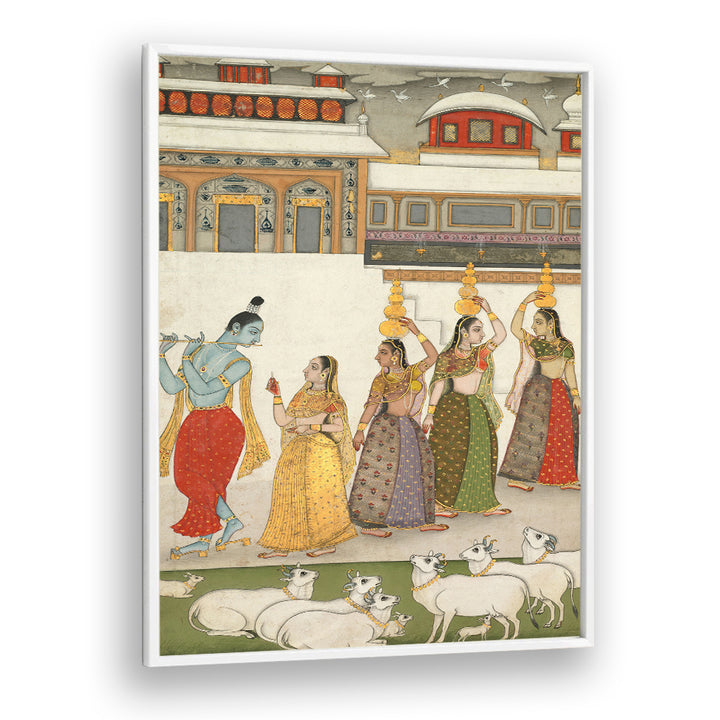 KRISHNA , INDIAN ART PAINTINGS