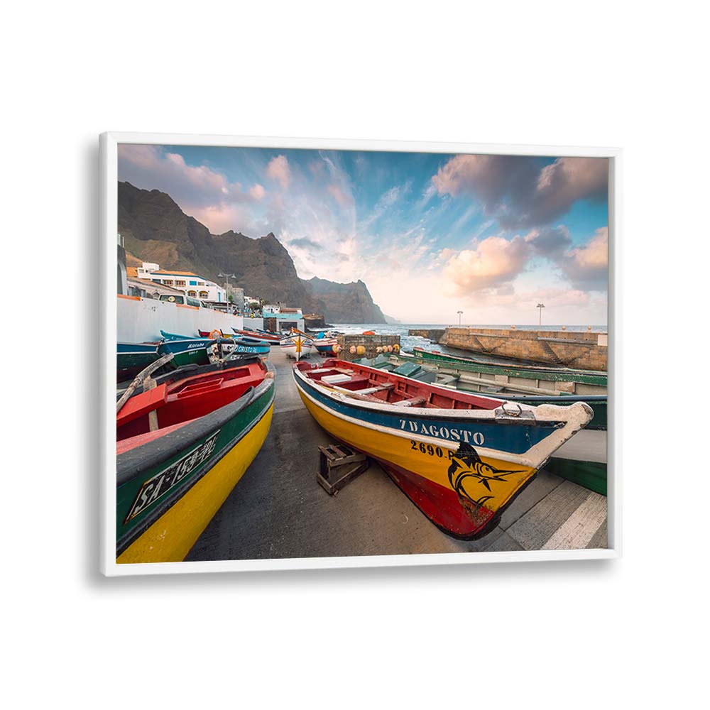 COLORED BOATS BY STEFAN HEFELE , LANDSCAPE PHOTO PRINTS