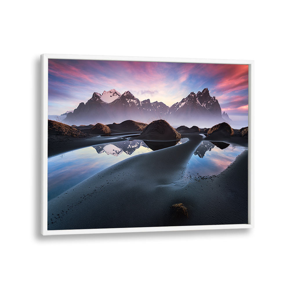 GLOWING VESTRAHORN BY STEFAN HEFELE , LANDSCAPE PHOTO PRINTS