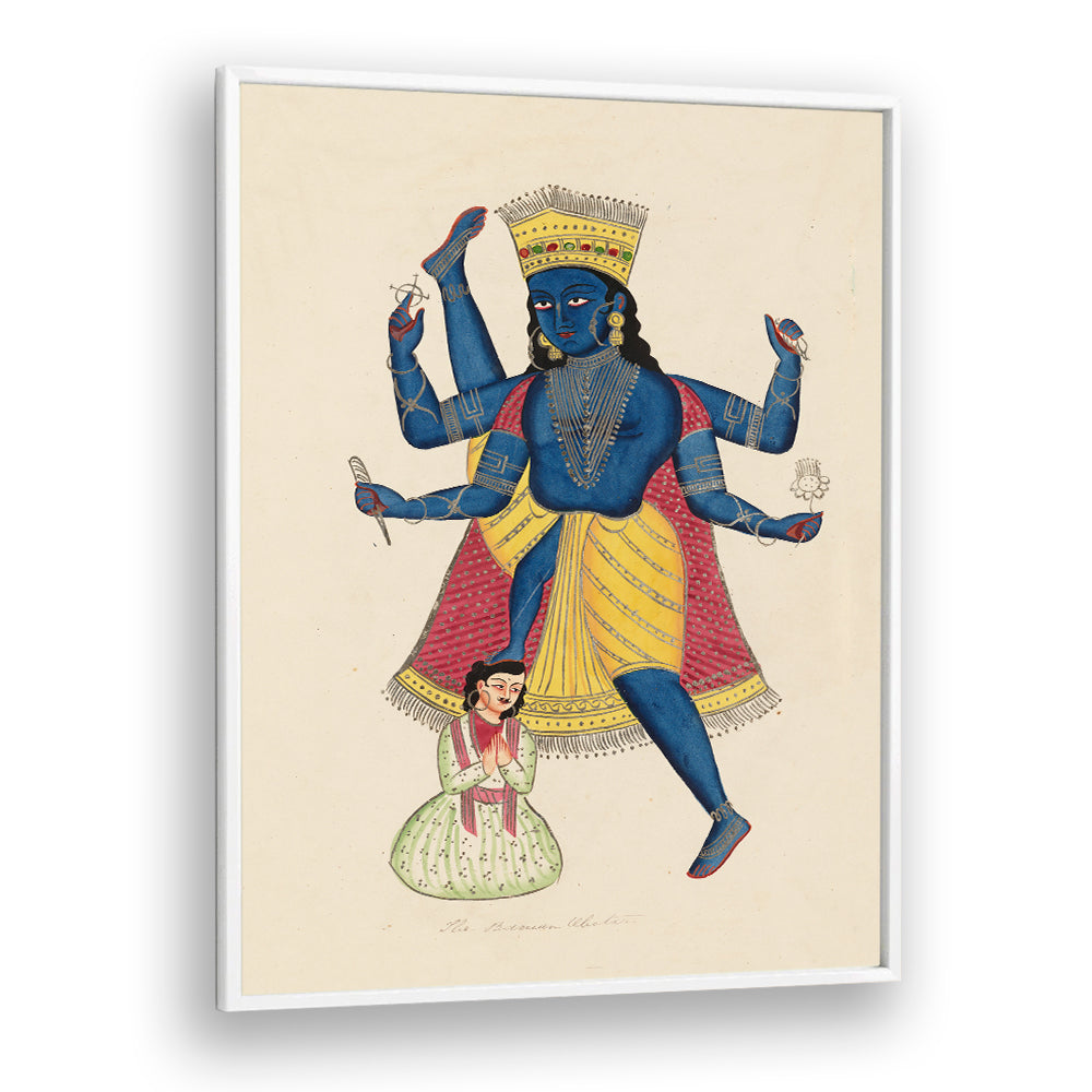 VISHNU AS VAMANA , INDIAN ART PAINTINGS