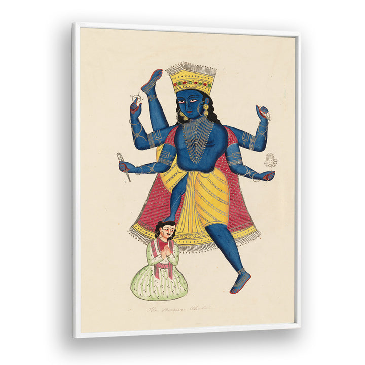 VISHNU AS VAMANA , INDIAN ART PAINTINGS