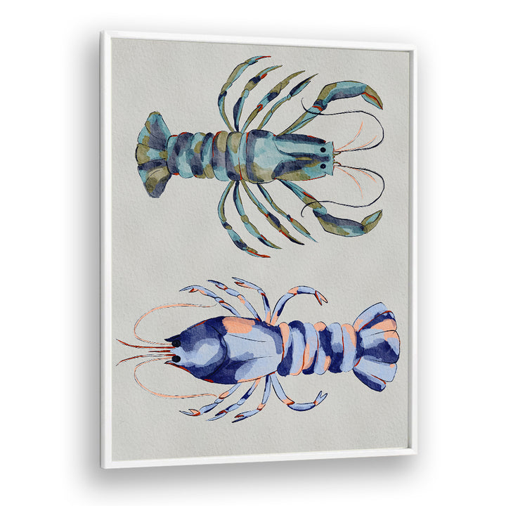 BLUE LOBSTERS WATERCOLOR