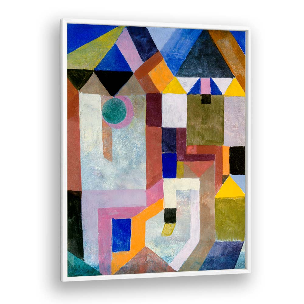 COLORFUL ARCHITECTURE (1917) BY PAUL KLEE, PAUL KLEE PAINTINGS, ARTWORKS BY PAUL KLEE