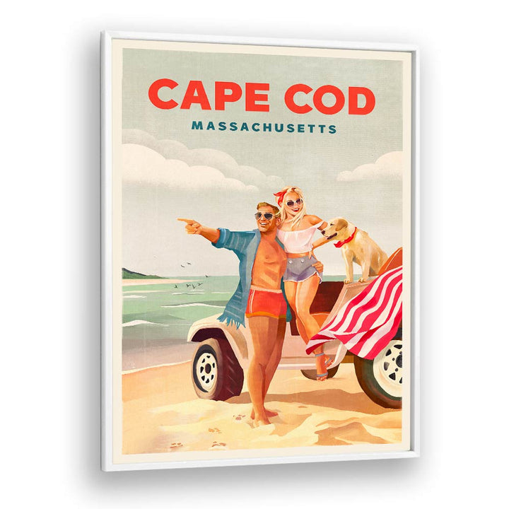 CAPE COD MASSACHUSETTS SUMMER BEACH ART BY THE WHISKEY GINGER , TRAVEL POSTERS