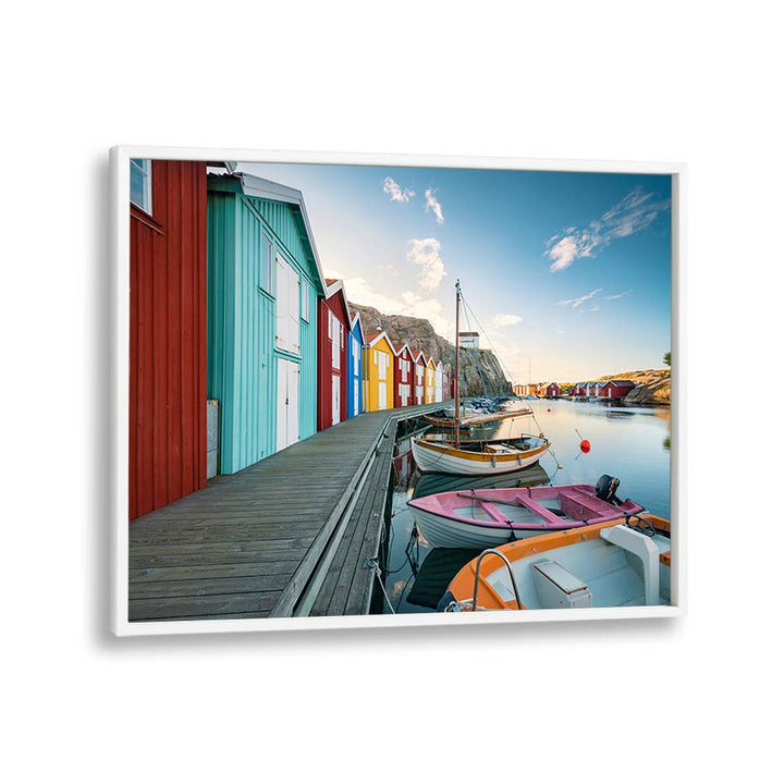 COLORED HARBOUR BY STEFAN HEFELE , LANDSCAPE PHOTO PRINTS