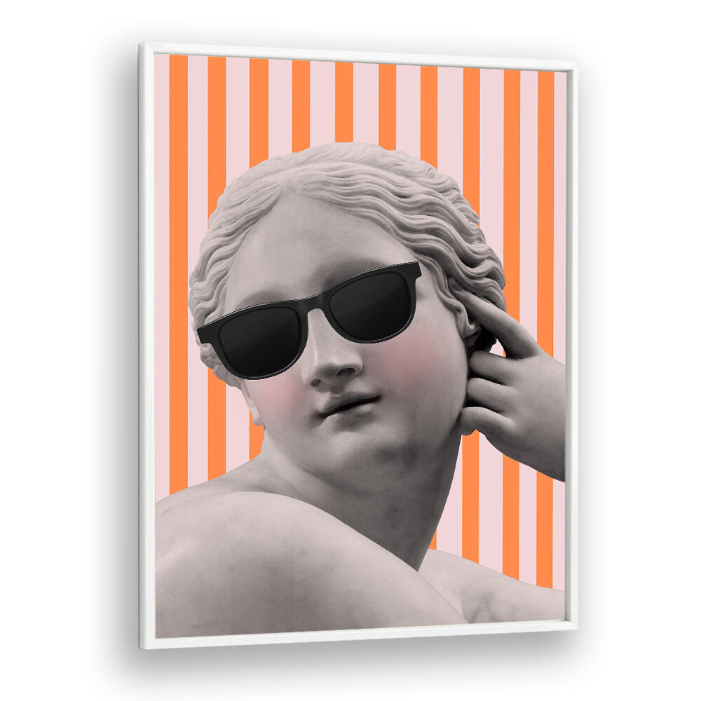 STRIPED GODDESS III , ALTERED ART PRINTS