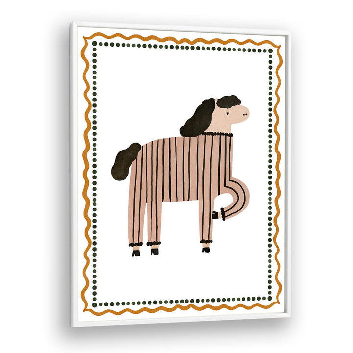 STRIPED HORSE HUMOR , KIDS ROOM PAINTINGS