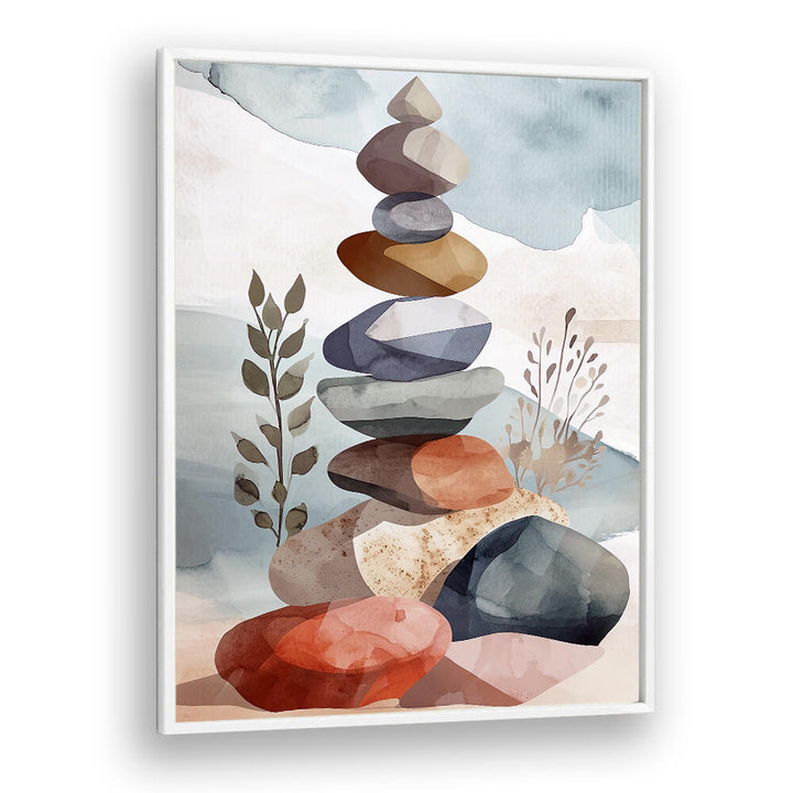 MINIMAL CALMS III , FLORAL, FLOWERS - PAINTINGS & ARTWORKS