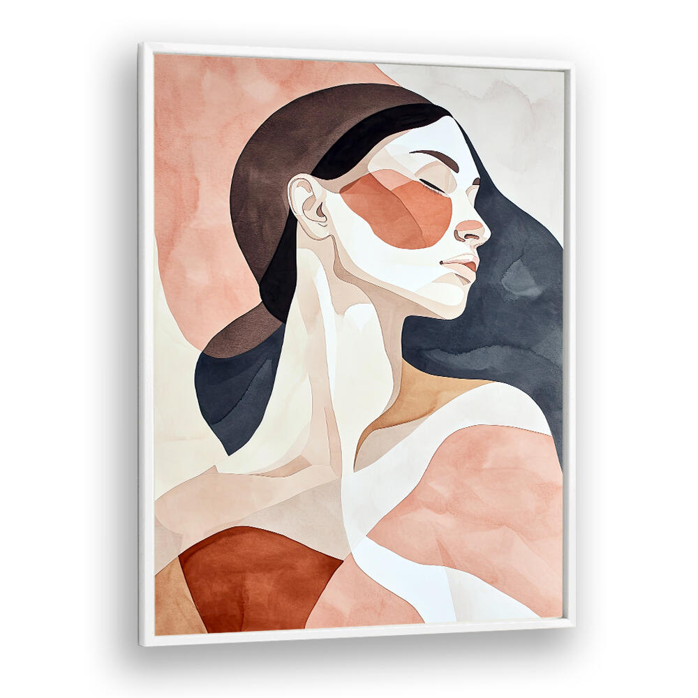 WOMAN WATERCOLOR DIGITAL PAINTING II , PORTRAITS & FIGURATIVE ILLUSTRATIONS