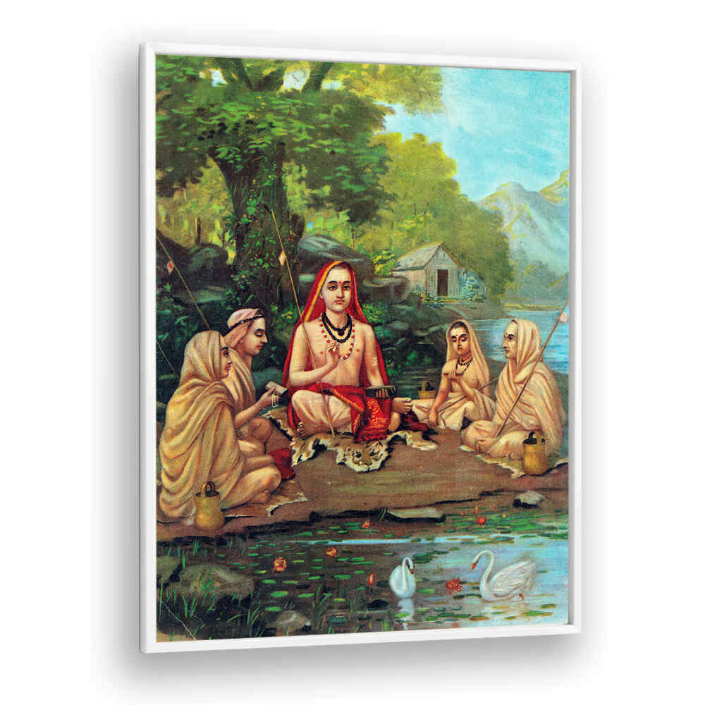 SANKARACHARYA , INDIAN ART PAINTINGS
