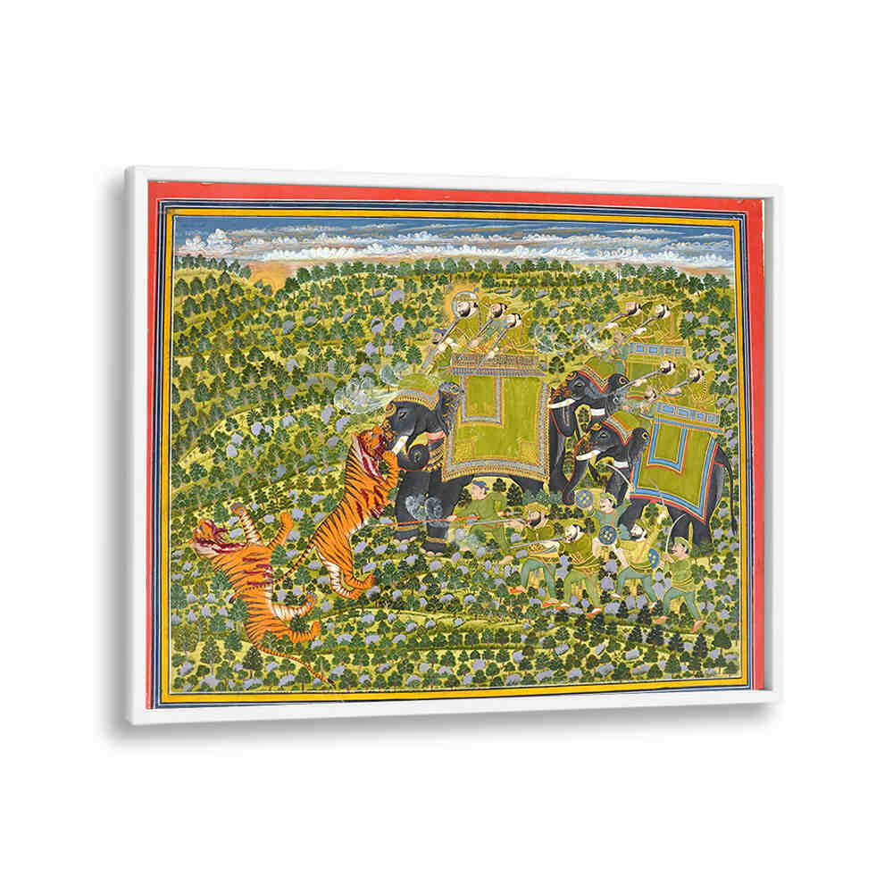 THE ROYAL HUNT , INDIAN ART PAINTINGS