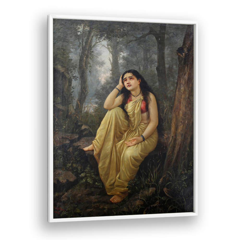 DAMAYANTI_VANAVASA , INDIAN ART PAINTINGS