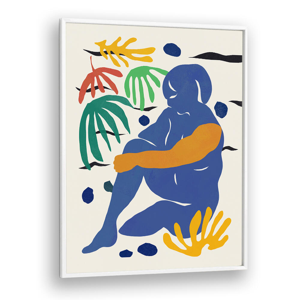 BLUE FIGURE ABSTRACT , COMIC POSTERS