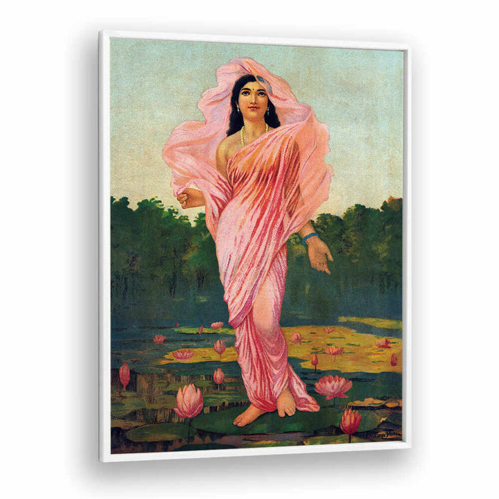 PADMINI THE LOTUS LADY , INDIAN ART PAINTINGS