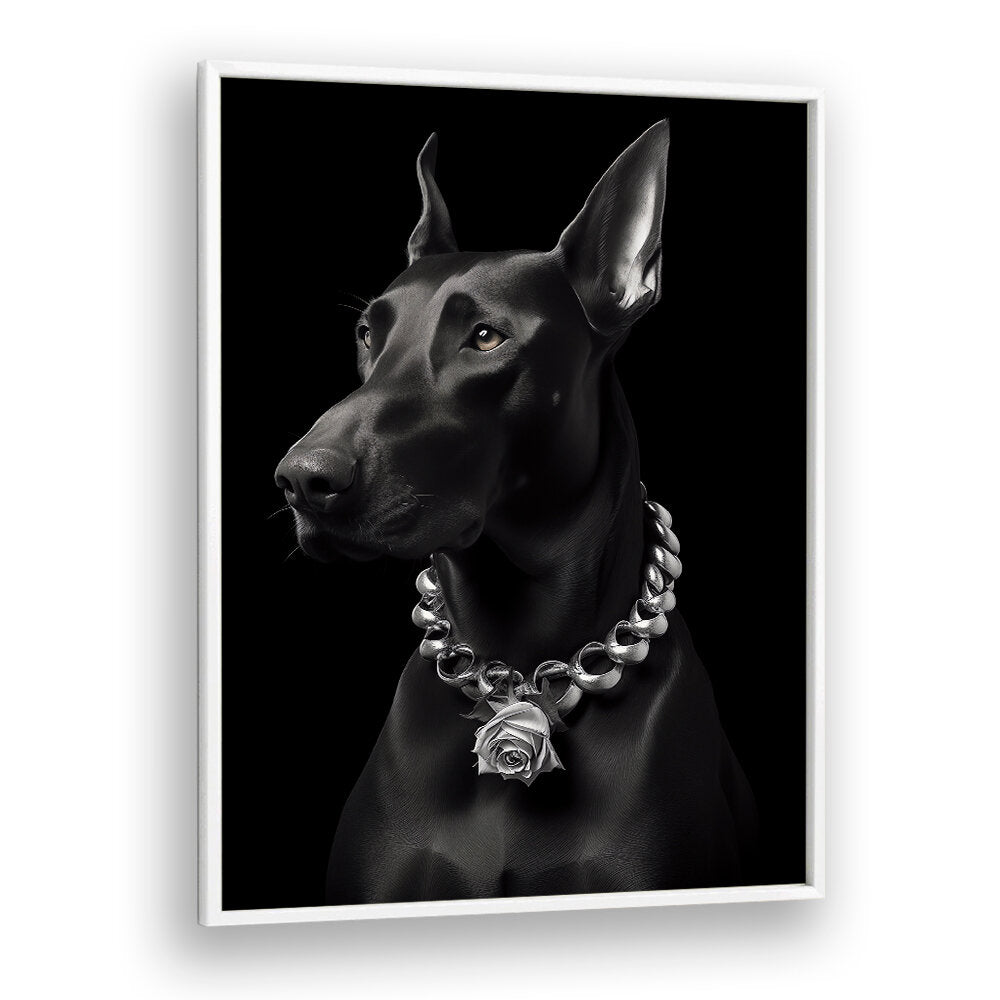 THE DOBERMAN , ANIMAL PAINTINGS